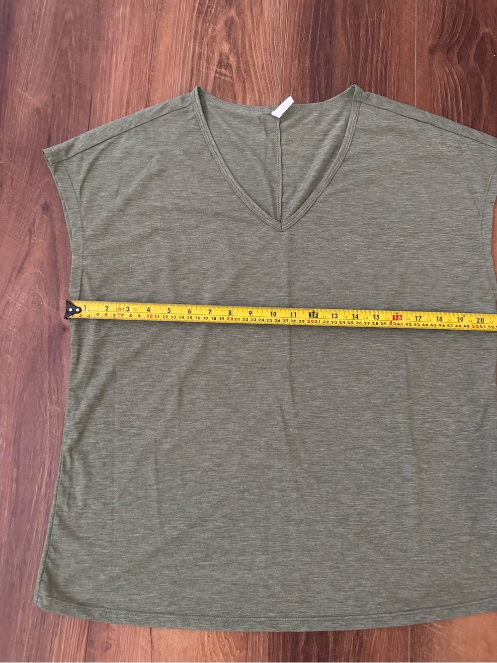 HALARA Light Green V-Neck Short Sleeve Tee - Picture 6 of 7